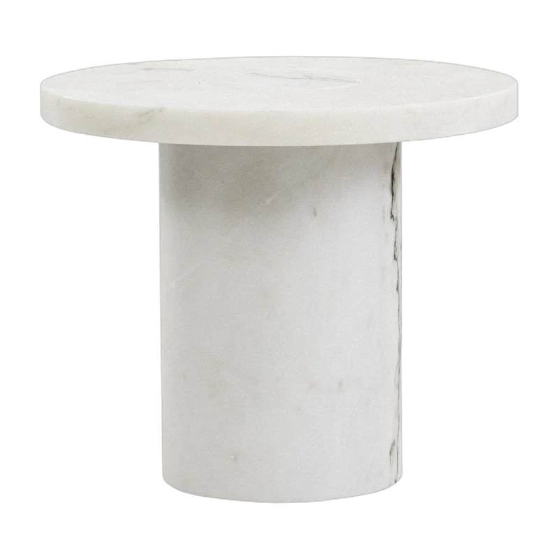 Table d'appoint en marbre blanc 33 x 39 cm Sintra - Frama