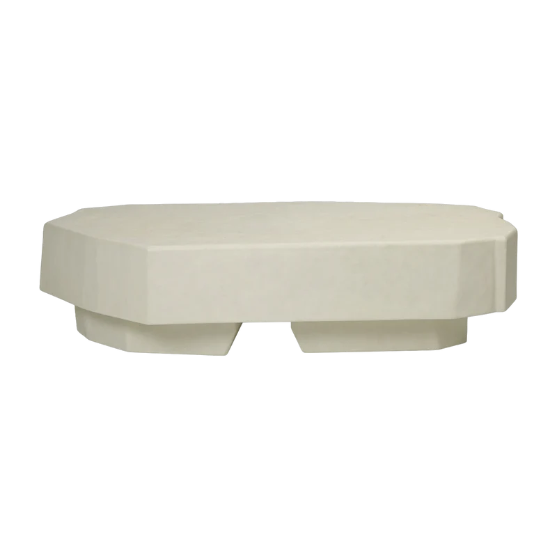 Table basse ivoire en béton et fibre de verre Staffa - Ferm Living