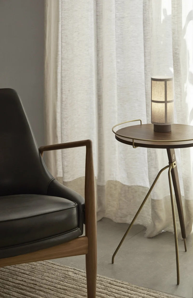Fauteuil en cuir marron 77 x 80 cm The Seal - Audo