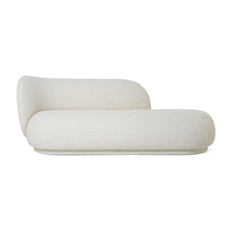 Canapé bouclé off white 190 cm Rico divan - Ferm living