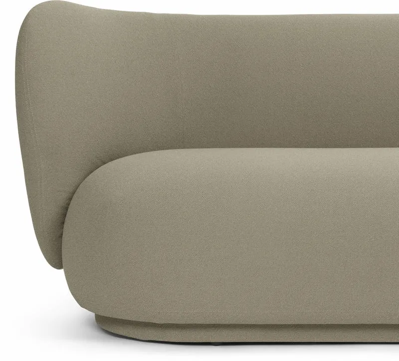 Canapé 2 places grain beige 150 cm Rico - Ferm living