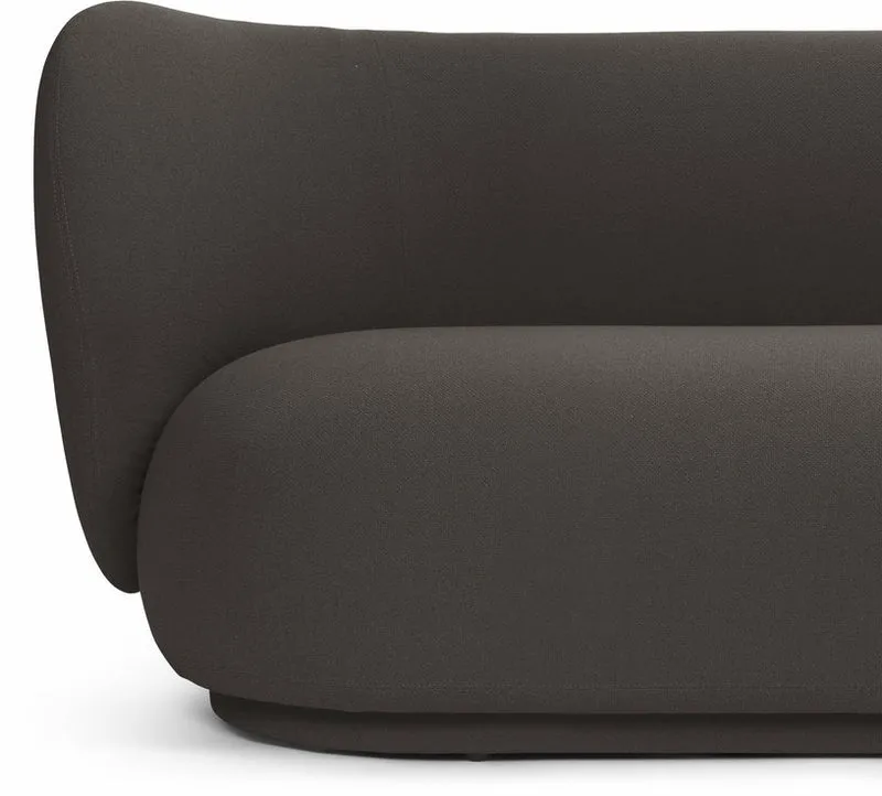 Canapé 2 places grain chocolat 150 cm Rico - Ferm living