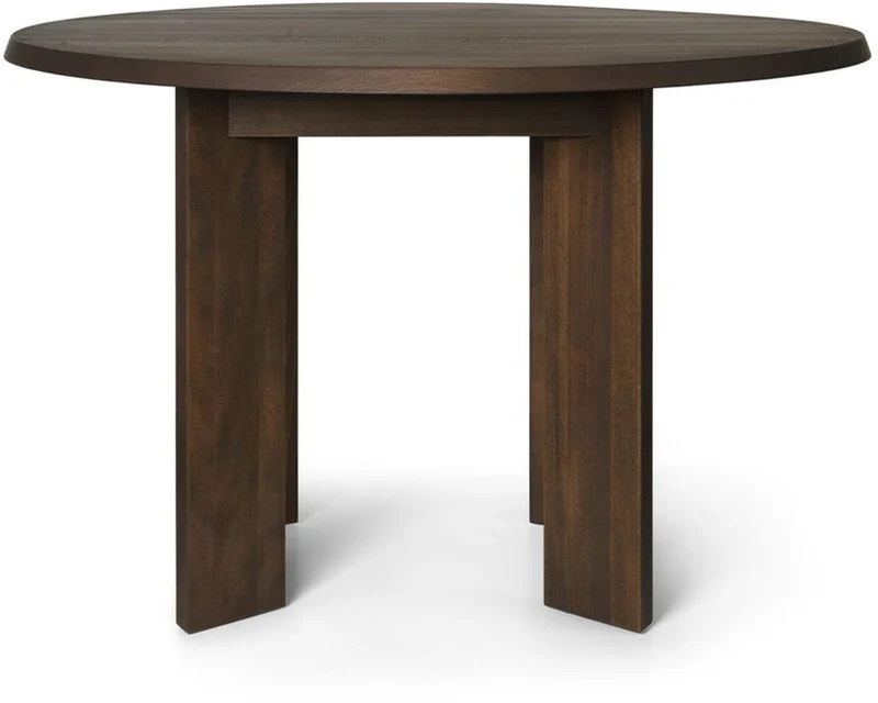 Table à manger asymétrique en hêtre marron foncé 115 cm Tarn - Ferm Living