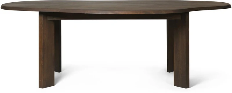 Table à manger asymétrique en hêtre marron foncé 220 cm Tarn - Ferm Living