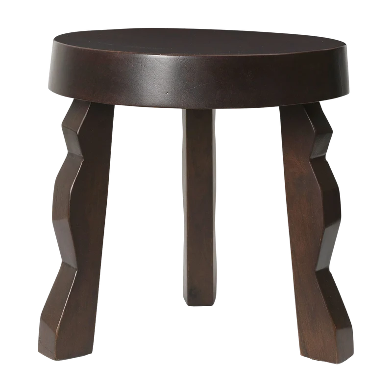 Tabouret en bois de manguier marron foncé Faye - Ferm Living