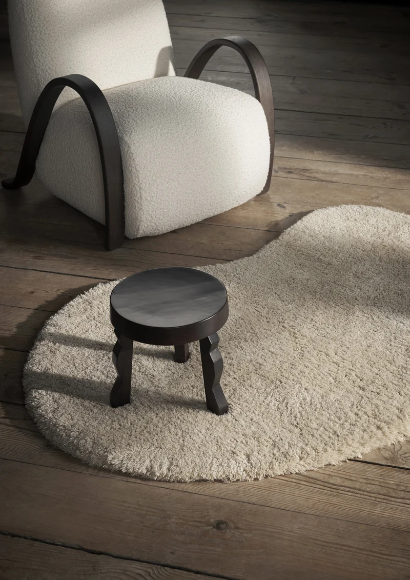 Tabouret en bois de manguier marron foncé Faye - Ferm Living
