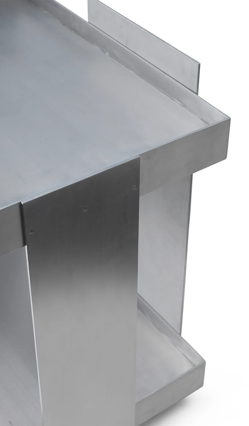 Desserte en aluminium brossé Lager - Ferm Living