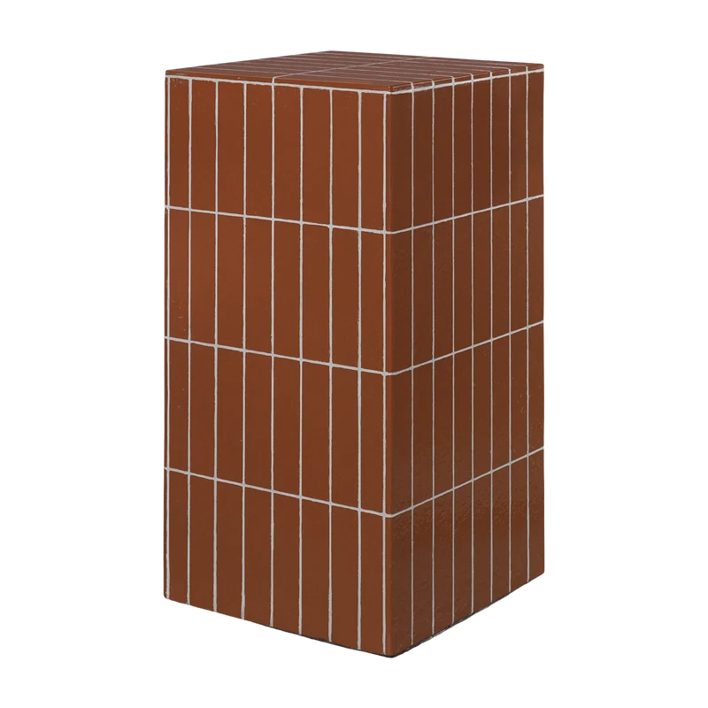 Table d'appoint en béton marron 32 x 64 cm Pillar - Ferm Living