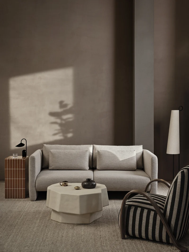 Table basse en béton ivoire 84 cm Staffa - Ferm Living