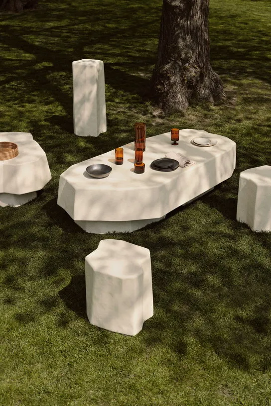Tabouret en béton ivoire Staffa - Ferm Living