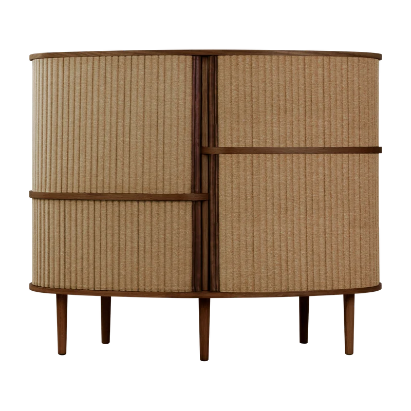Cabinet en chêne foncé et marron 50 x 100 cm Audacious - UMAGE