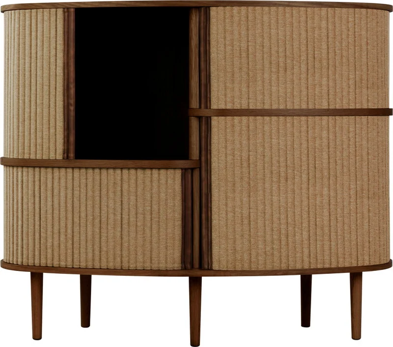 Cabinet en chêne foncé et marron 50 x 100 cm Audacious - UMAGE