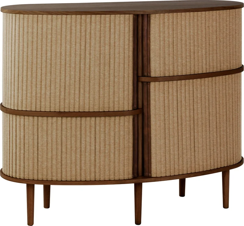Cabinet en chêne foncé et marron 50 x 100 cm Audacious - UMAGE