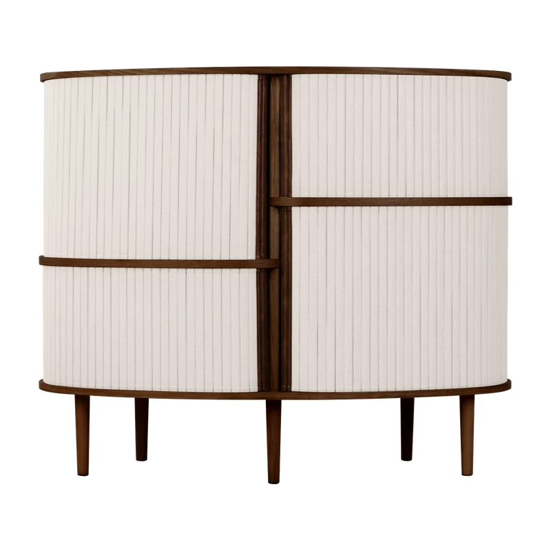 Cabinet en chêne foncé et blanc 50 x 100 cm Audacious - UMAGE