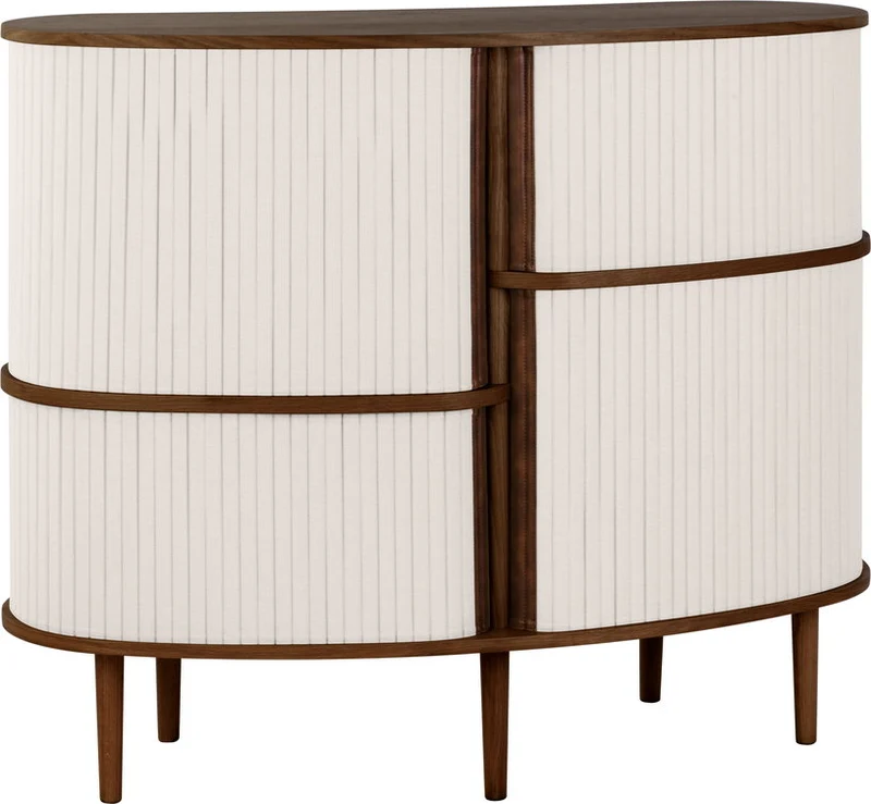 Cabinet en chêne foncé et blanc 50 x 100 cm Audacious - UMAGE
