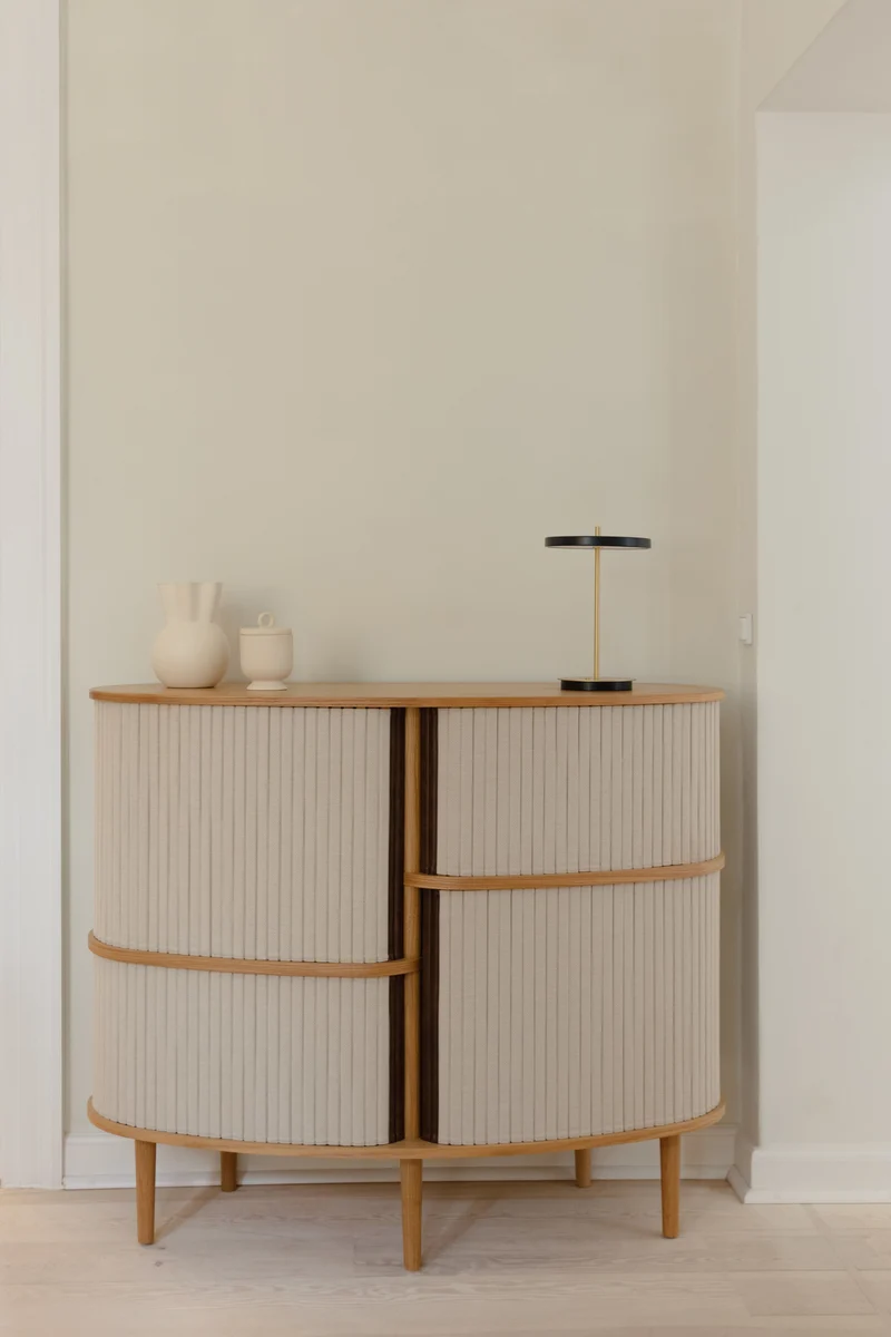 Cabinet en chêne foncé et noir 50 x 100 cm Audacious - UMAGE