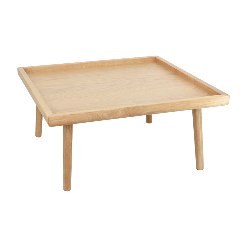 Table basse carrée en chêne naturel 71 x 40 cm Lounge Around - UMAGE