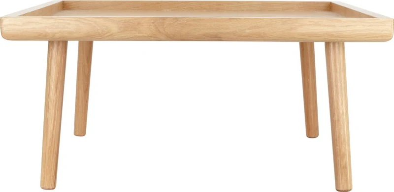 Table basse carrée en chêne naturel 71 x 40 cm Lounge Around - UMAGE