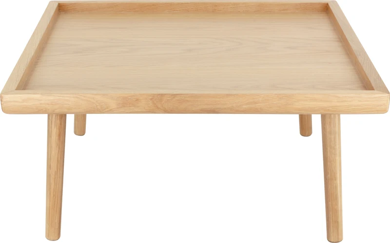 Table basse carrée en chêne naturel 71 x 40 cm Lounge Around - UMAGE