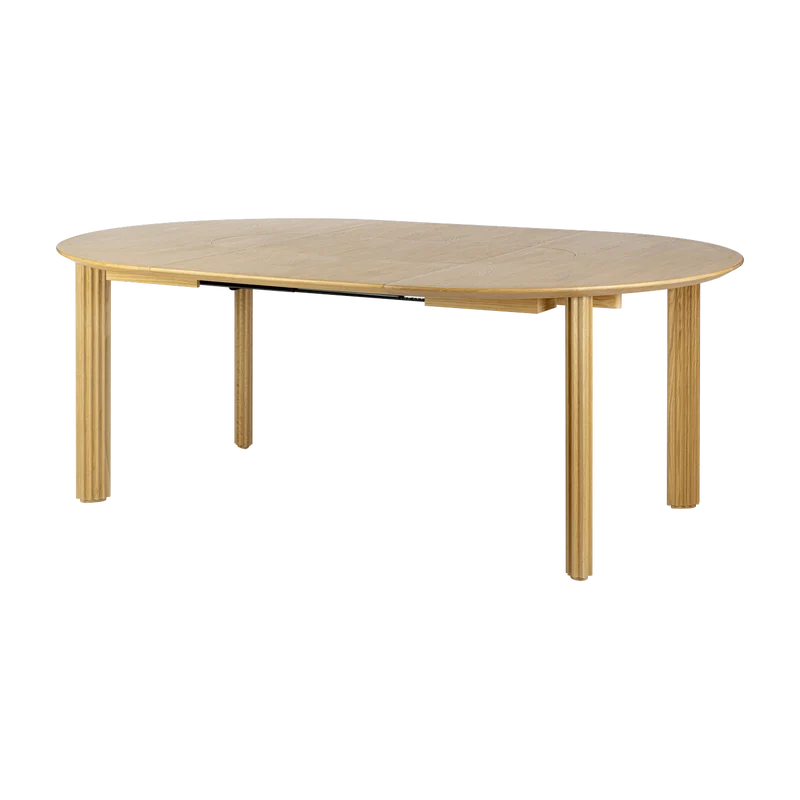 Table extensible en chêne naturel 132/202 x 74 cm Comfort Circle - UMAGE