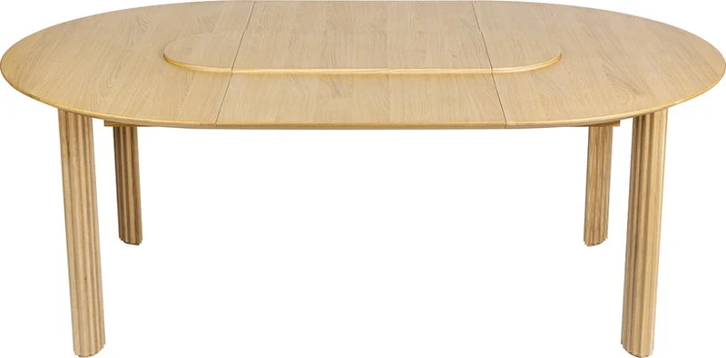 Table extensible en chêne naturel 132/202 x 74 cm Comfort Circle - UMAGE