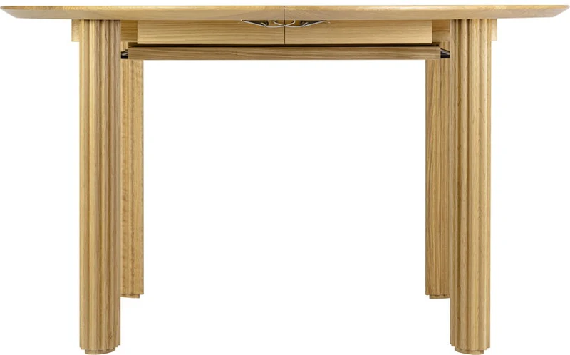 Table extensible en chêne naturel 132/202 x 74 cm Comfort Circle - UMAGE