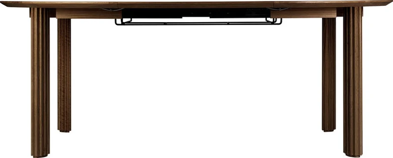 Table extensible en chêne foncé 132/202 x 74 cm Comfort Circle - UMAGE