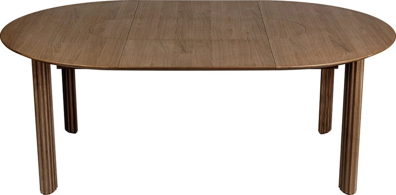Table extensible en chêne foncé 132/202 x 74 cm Comfort Circle - UMAGE