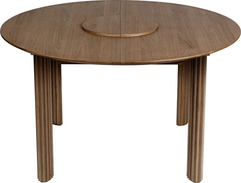Table extensible en chêne foncé 132/202 x 74 cm Comfort Circle - UMAGE