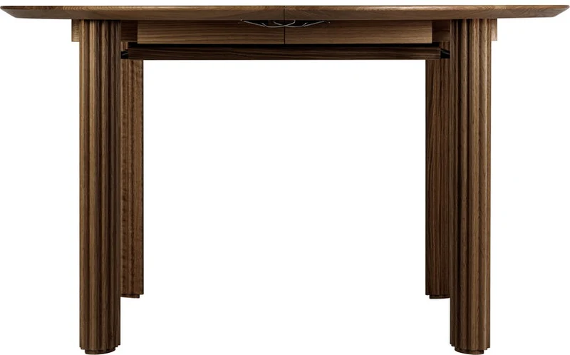 Table extensible en chêne foncé 132/202 x 74 cm Comfort Circle - UMAGE