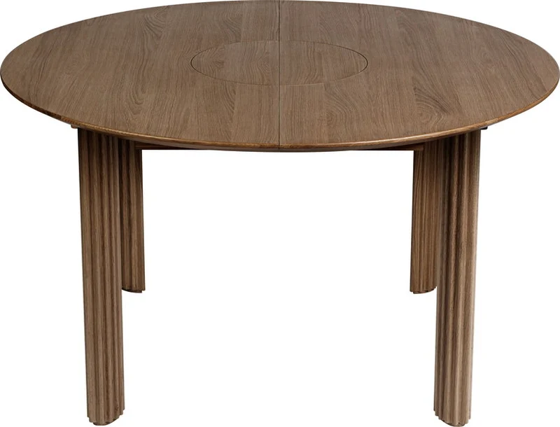Table extensible en chêne foncé 132/202 x 74 cm Comfort Circle - UMAGE