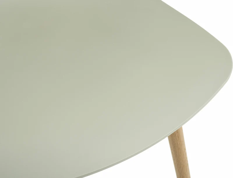 Chaise en plastique recyclé vert pastel et pieds en chêne AAC 12 2.0 - HAY