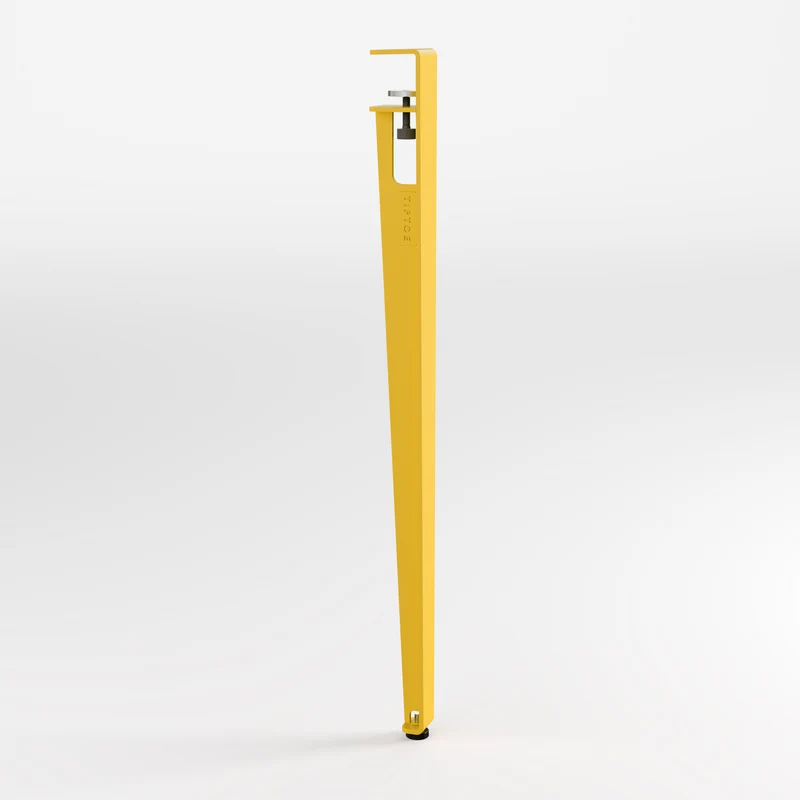 Pied d'extérieur en acier jaune 75 cm Midi - TIPTOE