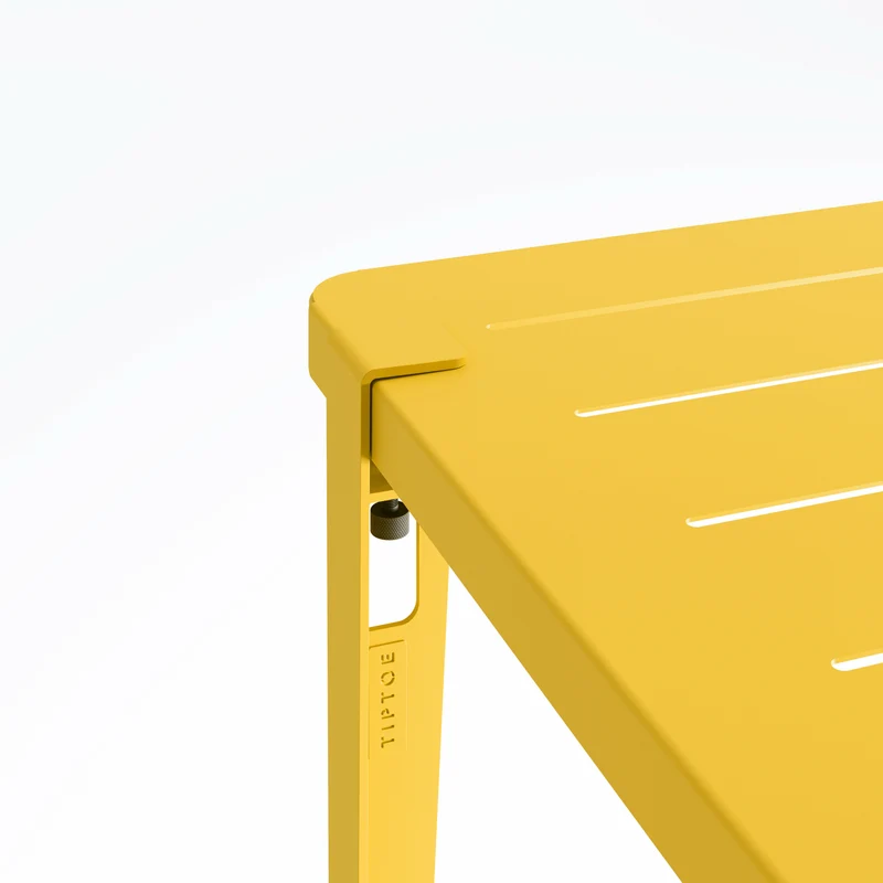 Pied d'extérieur en acier jaune 75 cm Midi - TIPTOE