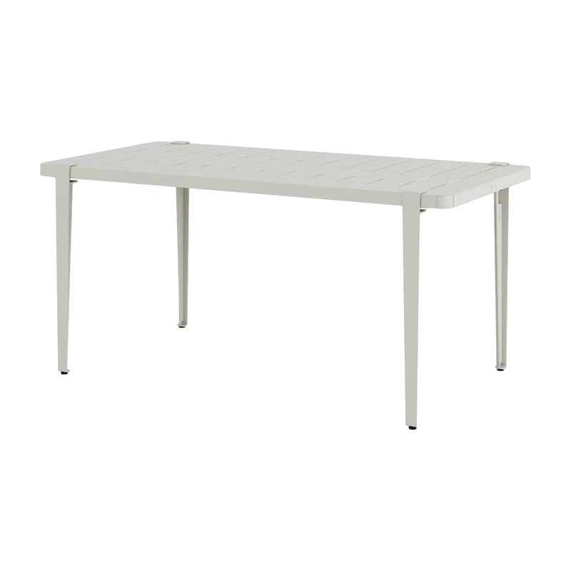 Table à manger en acier gris craie 160 x 80 x 75 cm Midi - TIPTOE