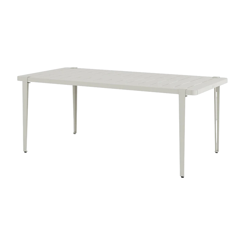 Table à manger en acier gris craie 190 x 90 x 75 cm Midi - TIPTOE