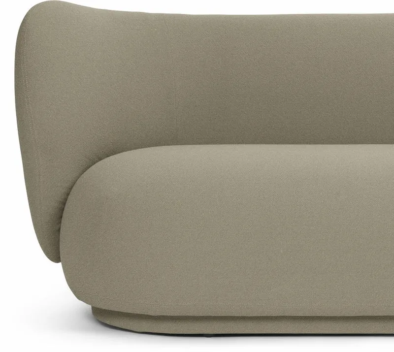 Canapé 3 places grain beige 210 cm Rico - Ferm living