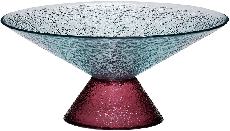Bol rond en verre rouge 25x12 cm Bonbon - Hübsch