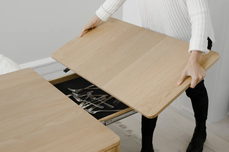 Table rectangulaire extensible en chêne naturel 200/300 x 90 cm Heart'n'Soul - UMAGE