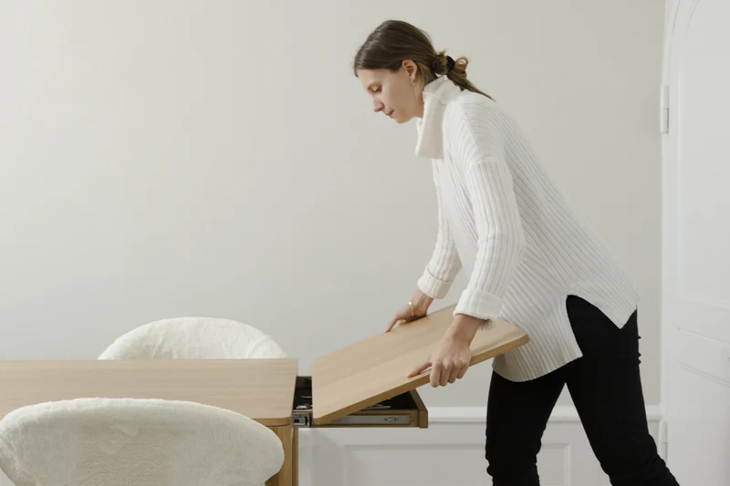 Table rectangulaire extensible en chêne naturel 200/300 x 90 cm Heart'n'Soul - UMAGE