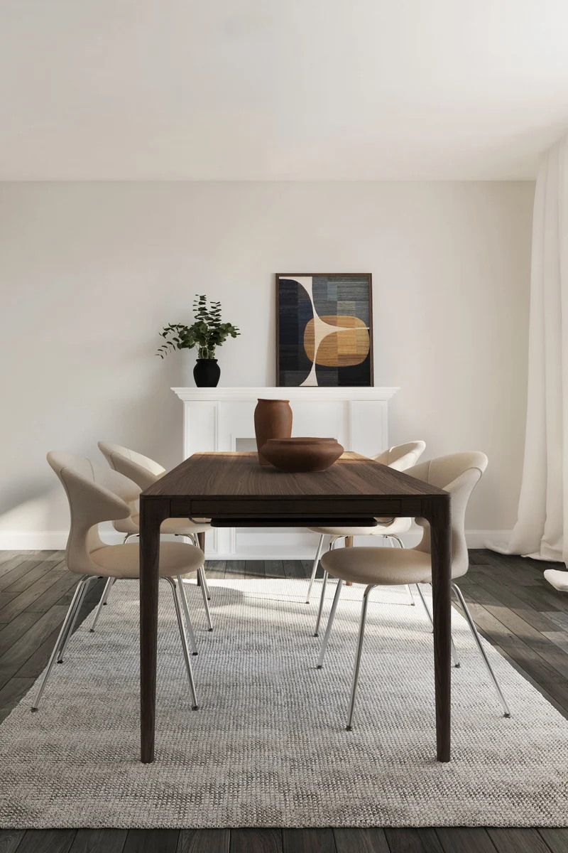 Table rectangulaire extensible en chêne foncé 200/300 x 90 cm Heart'n'Soul - UMAGE