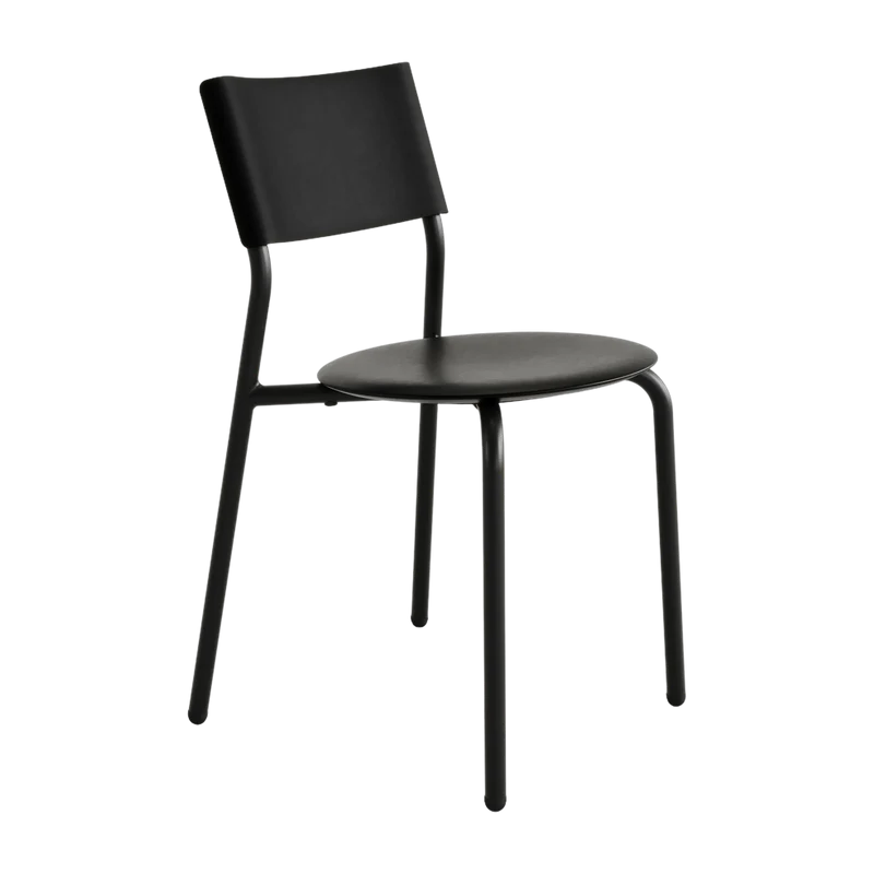 Chaise de jardin en plastique recyclé noir graphite Midi - TIPTOE