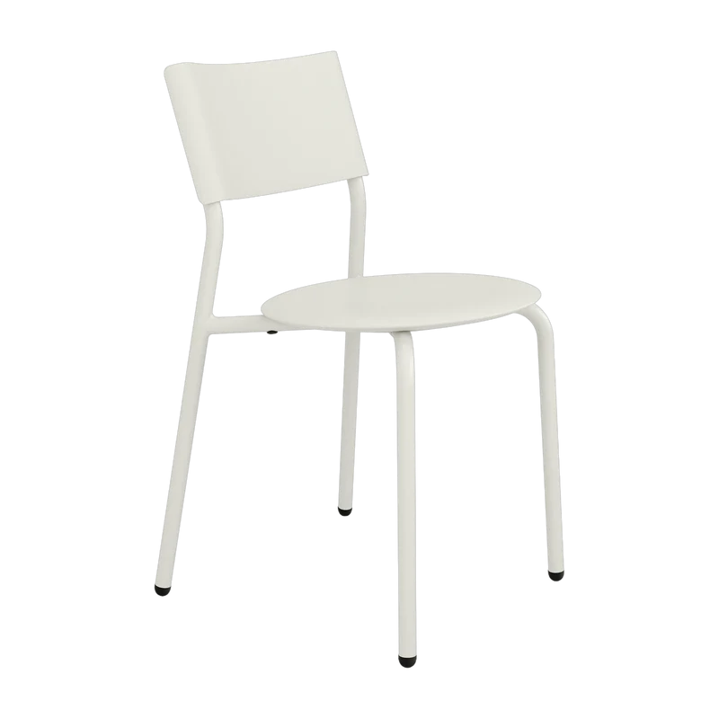 Chaise de jardin en plastique recyclé gris craie Midi - TIPTOE
