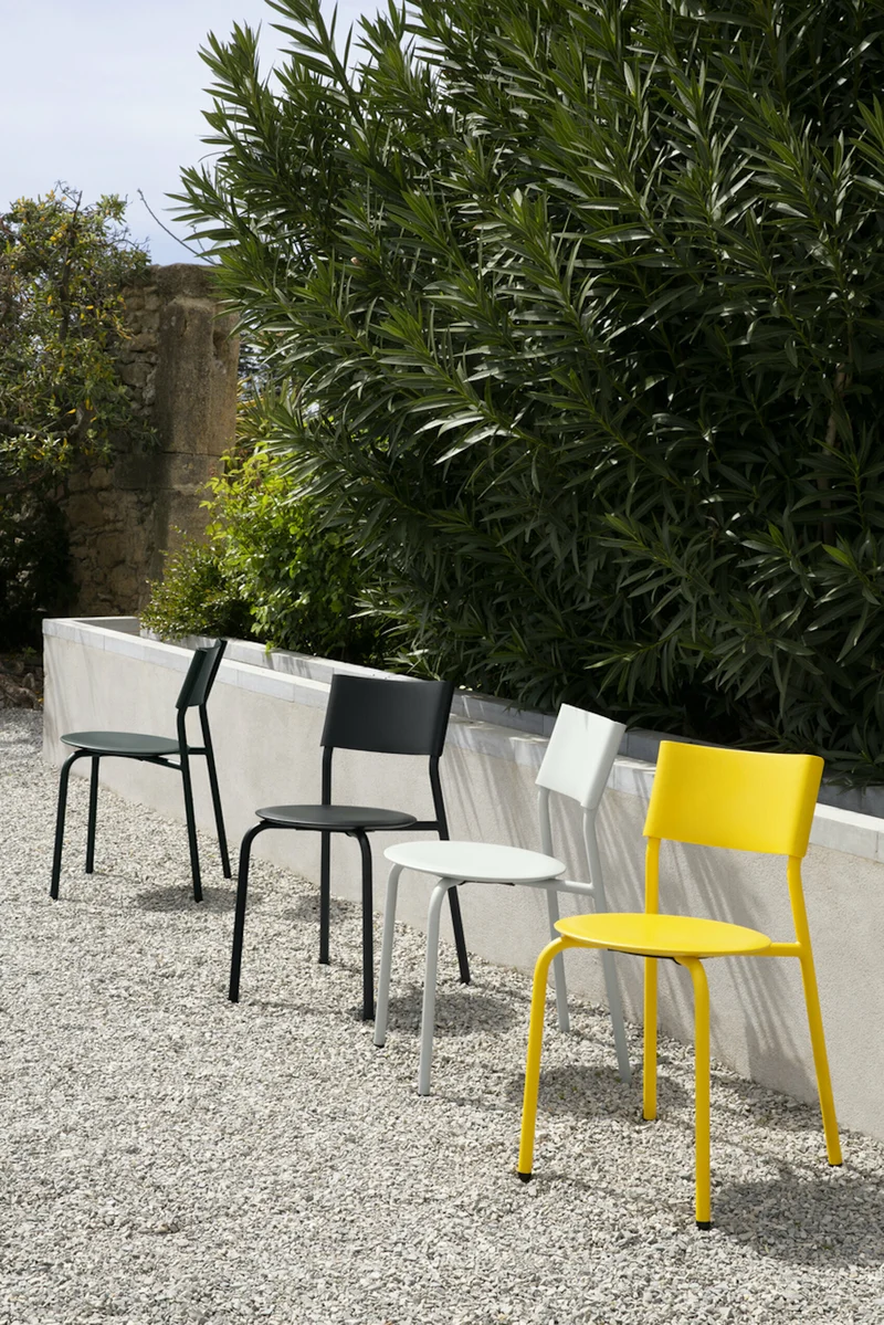 Chaise de jardin en plastique recyclé vert sapin Midi - TIPTOE