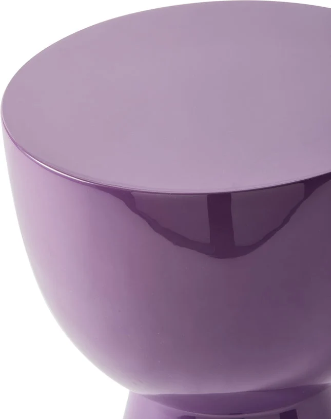 Table d'appoint mauve foncé laqué 46 cm Tip tap - Pols Potten
