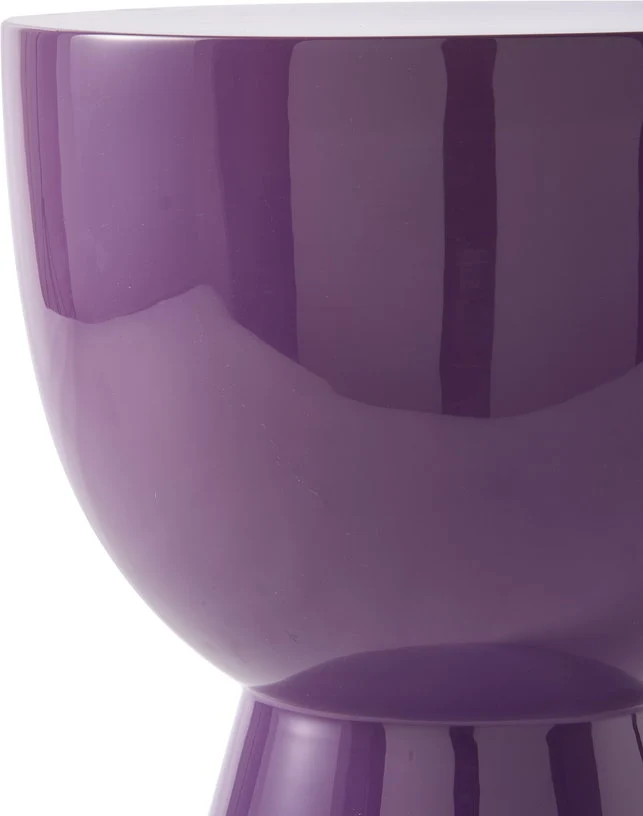 Table d'appoint mauve foncé laqué 46 cm Tip tap - Pols Potten