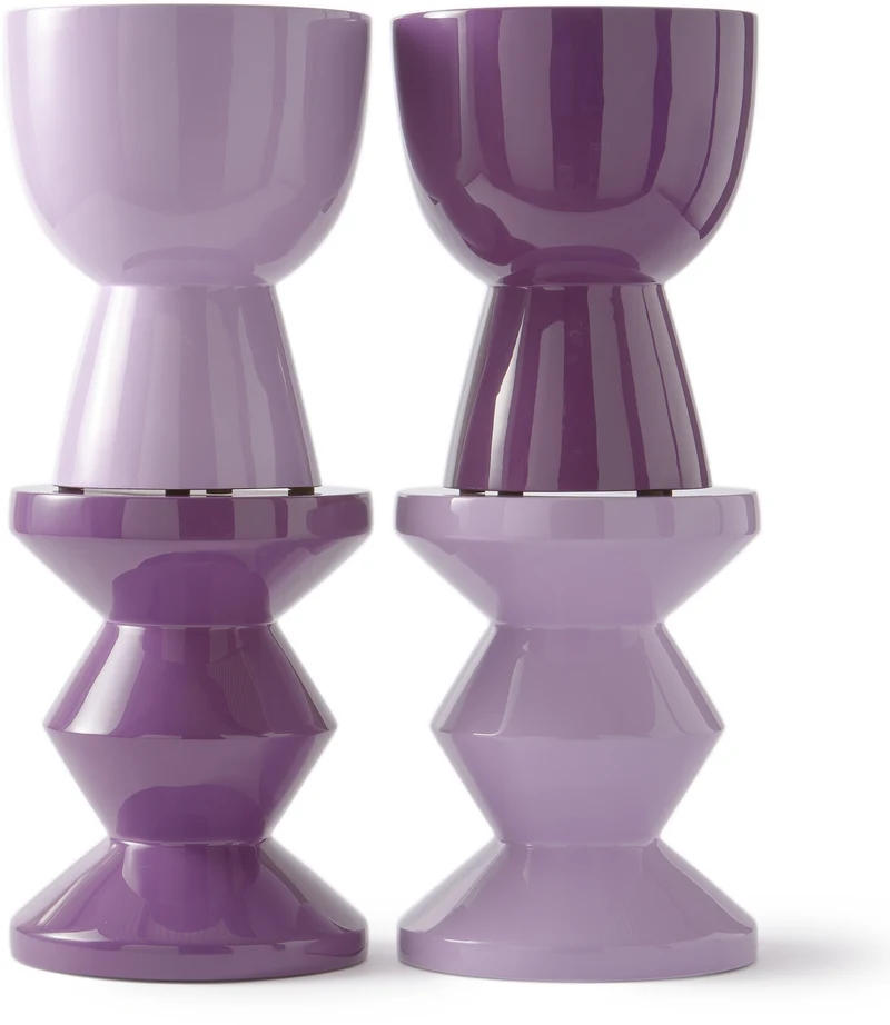 Table d'appoint mauve foncé laqué 46 cm Tip tap - Pols Potten