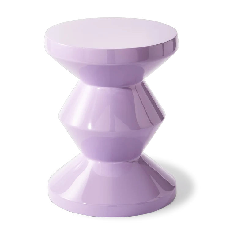 Table d'appoint laqué lilas 46 cm Zig zag - Pols Potten