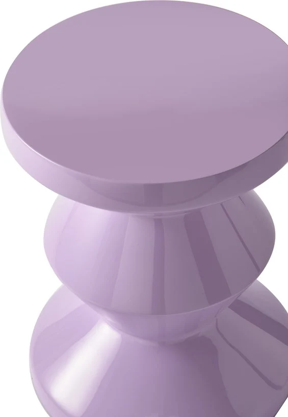 Table d'appoint laqué lilas 46 cm Zig zag - Pols Potten
