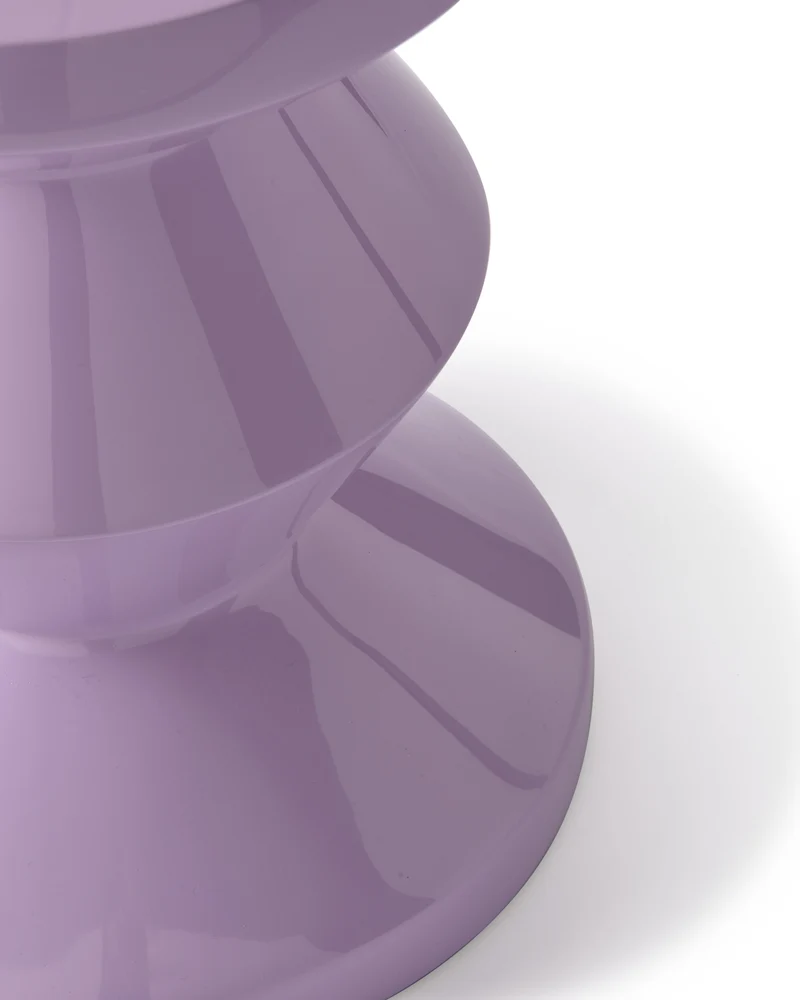Table d'appoint laqué lilas 46 cm Zig zag - Pols Potten